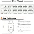 thumbnail image 3 of Summer Savings Clearance Swimsuit Qonioi One Piece Swimsuit for Women, Women One Piece Swimsuit U Neck Swimwear Slimming Strap Backless Beach Swimwear Bathing Suits Pink XXL, 3 of 7