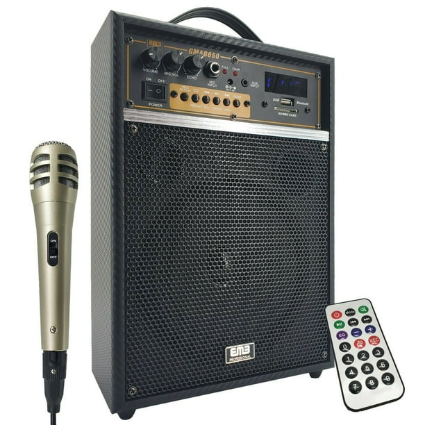 EMB 300 Watt Outdoor Indoor Wireless Portable PA Speaker 6.5 inch