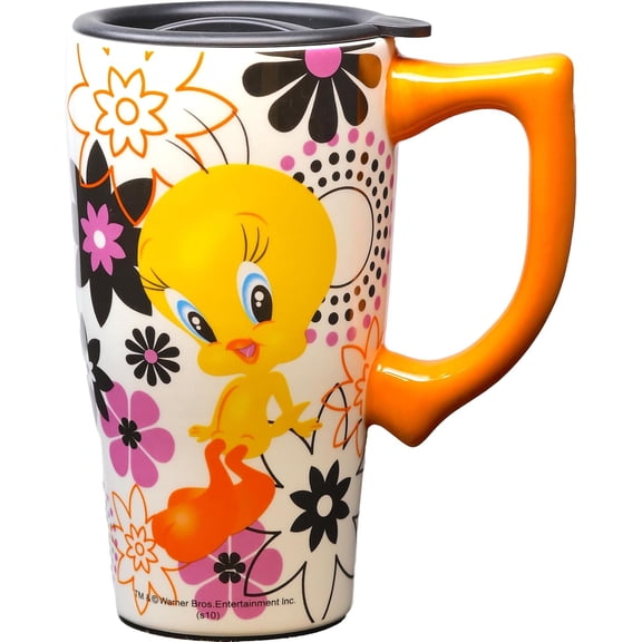 TWEETY TRVEL MUG, 18 ounces