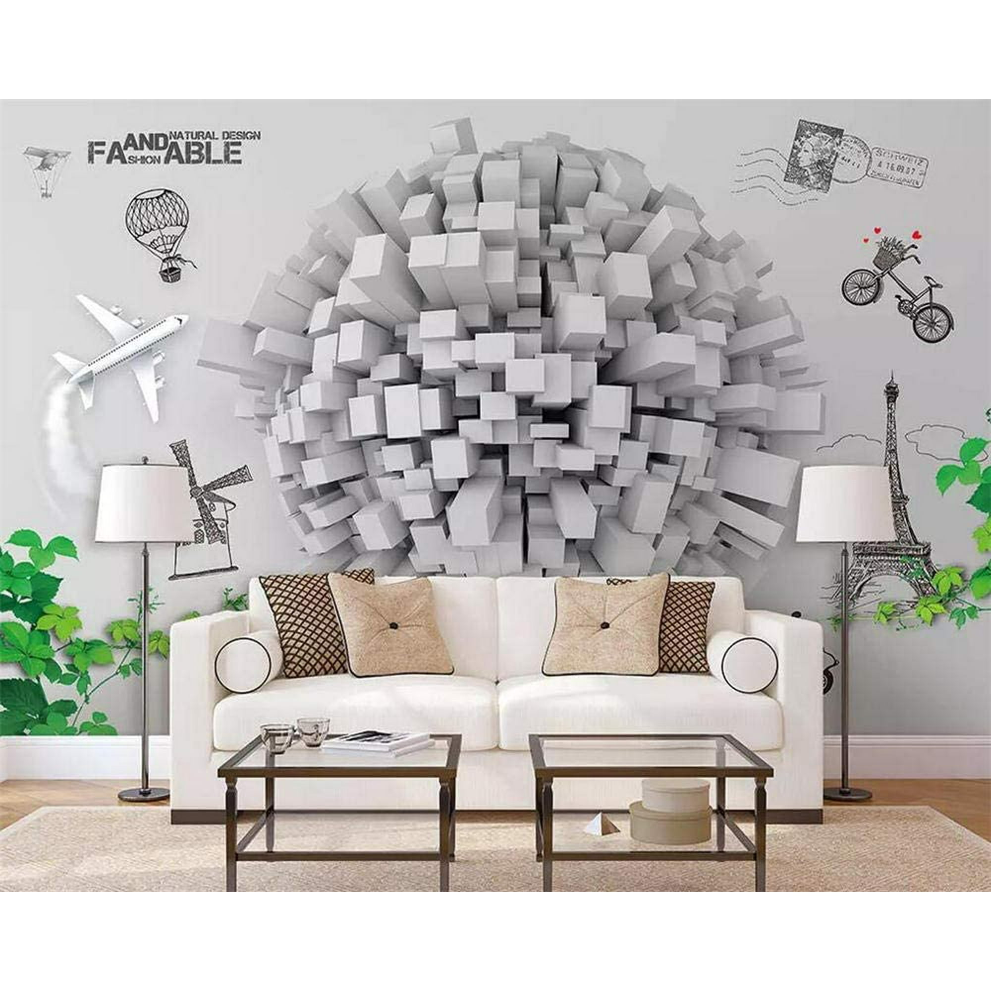 Custom Wallpaper Nordic Three-Dimensional Ball Paris Tower Tv Background Wall Mural Home Coration Mural 3D Wallpaper-150 * 105Cm | Walmart Canada Custom Wallpaper Nordic Three-Dimensional Ball Paris Tower Tv Background Wall Mural Home Coration Mural 3D Wallpaper-150 * 105Cm | Walmart Canada