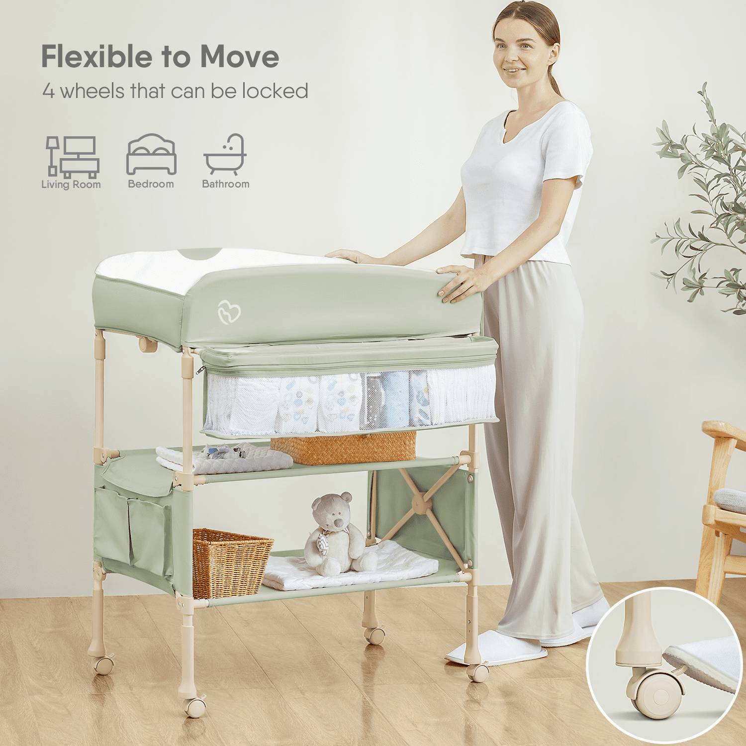 4 baby change store table and bath