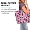 thumbnail image 2 of Disketp Cute Panda Bolsa Tote Estampada para Mujer, Bolso de Hombro y de Mano para Compras y Viajes, 2 of 8