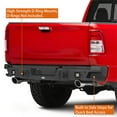 thumbnail image 2 of Hooke Road Steel Rear Back Bumper Black Fit 2019-2023 Dodge Ram 1500 ( Excluding 1500 Classic）, 2 of 13