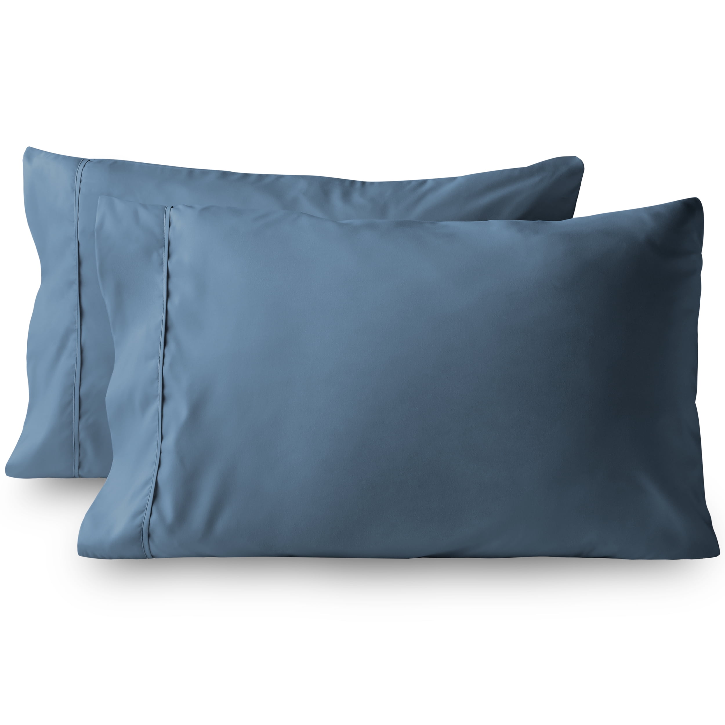 Bare Home Premium 1800 Ultra Soft Microfiber Pillowcase Set Double Brushed Hypoallergenic Wrinkle Resistant Standard Pillowcase Set Of 2 Gray Walmart Com Walmart Com