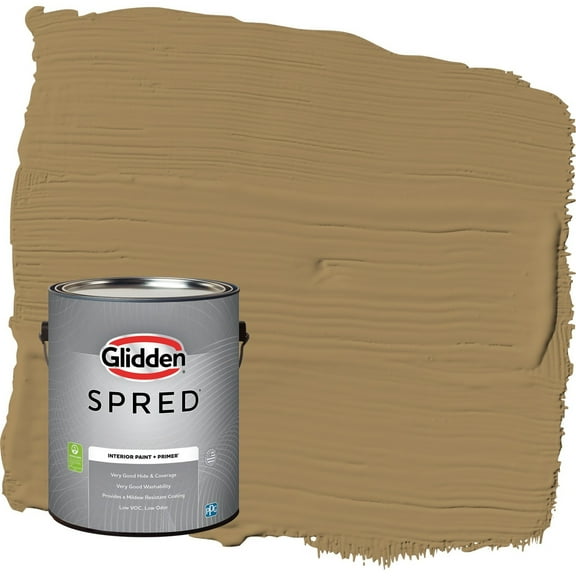 Glidden Spred Timber Beam / Brown Semi-Gloss Interior Paint with Primer, 1 Gallon
