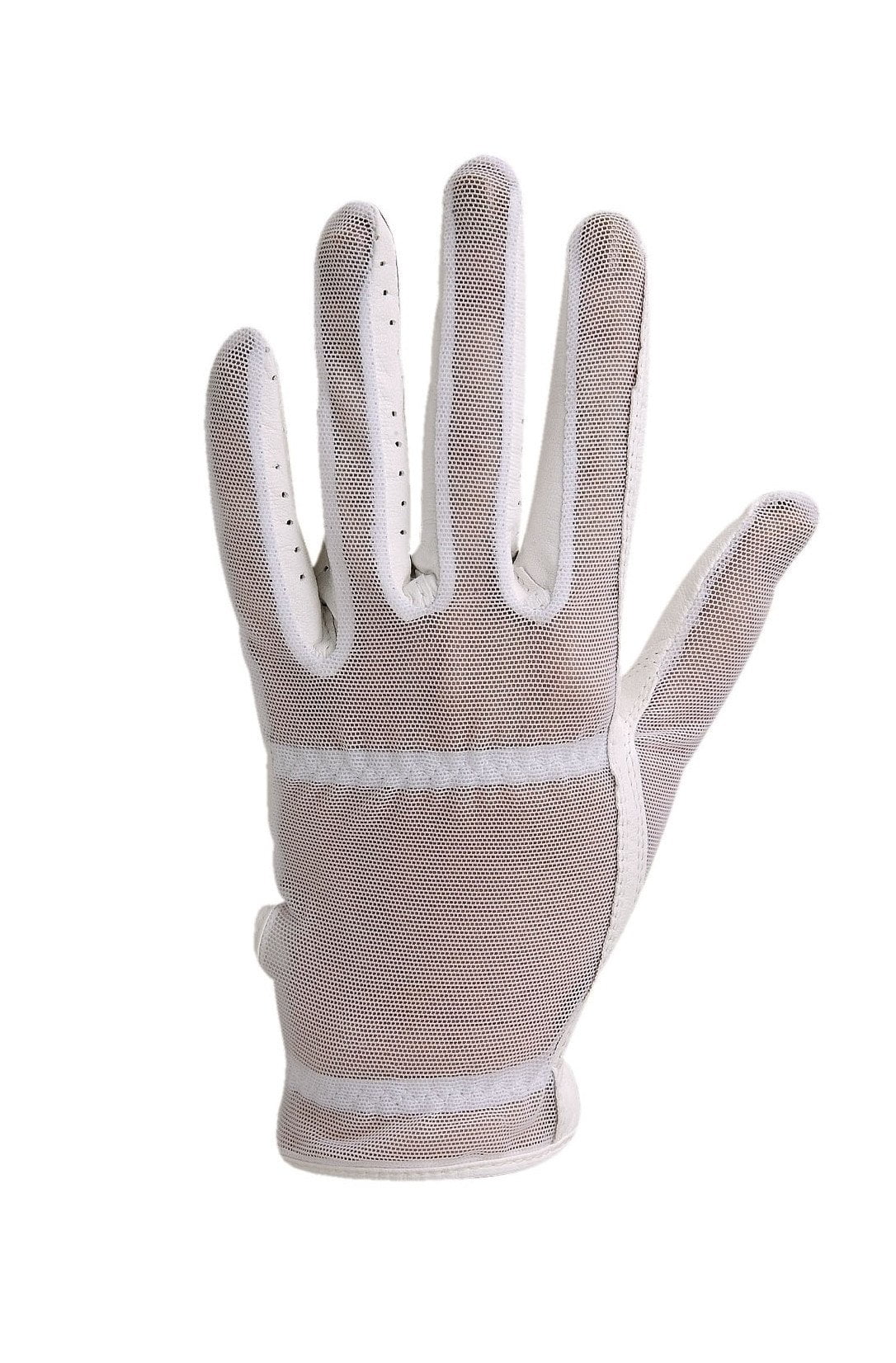 HJ Ladies Solaire Golf Glove Worn on Right Hand White / Medium / Full