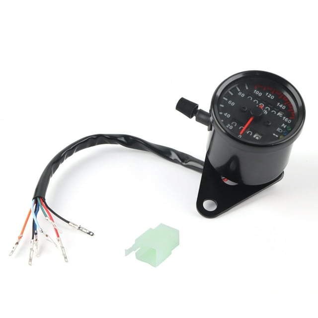 Compteur Kilométrique de Moto, Compteur de Vitesse Numérique DC 12V LED Universel pour Modification