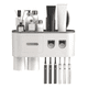thumbnail image 2 of Soporte De Cepillo Dental Pared Dispensador Doble Con Cajón Xtellar Gris, 2 of 3