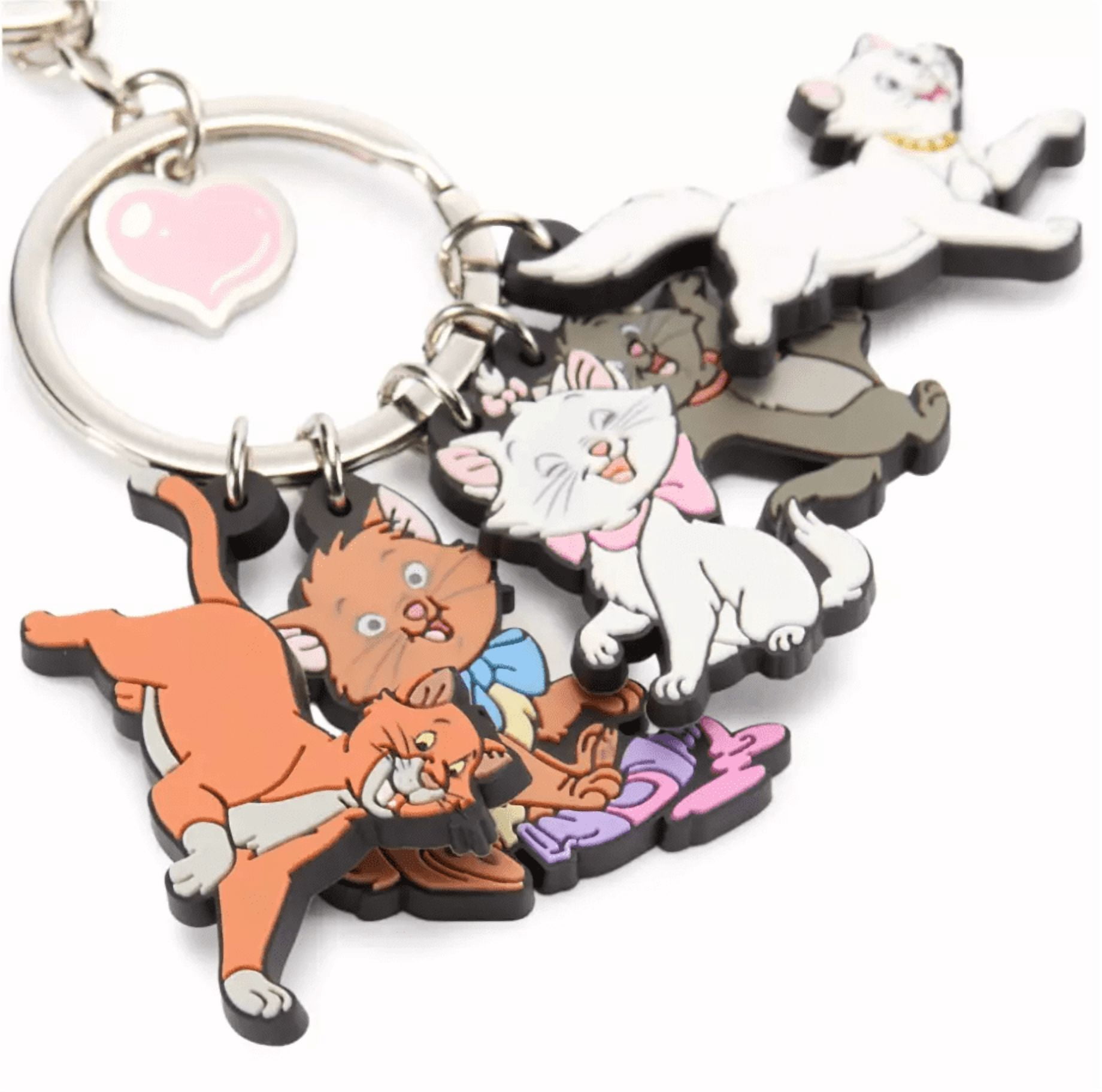 Disney Parks The Aristocats Marie and Pals Vinyl Keychain New with Tag