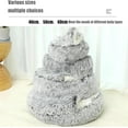 thumbnail image 2 of Lapcatz Nest Bed, Lapcatz Bed, Pursnug Cat Bed, Cat Bed Round Plush Fluffy Hooded Calming Cat Bed Cave, Pursnug Cat Cave, Lapcatz Nest for Pet, Semi Enclosed Pet Nest, Covered Warm Cat Bed, 2 of 7
