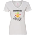 thumbnail image 3 of Inktastic Hawaiian Party Pineapple Women's V-Neck T-Shirt, 3 of 5