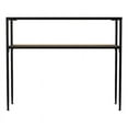thumbnail image 3 of SEI Meubles Table Console en Bois avec Plateau en Verre en Noir, 3 of 3