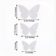 thumbnail image 3 of Efavormart 12 Pack | 3D White Butterfly Wall Decals DIY Removable Mural Stickers Cake Decorations, 3 of 10