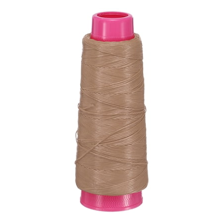 Uxcell Archery Bow String Serving Thread 0.03 Dia Durable Bowstring Thread Accessories 131 Yard/120M & 1600D PE & Light Brown-Fitting For(Tying Peep Sight Nock/Compound/Recurve Bow)
