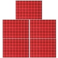thumbnail image 4 of 5 rollos de papel de regalo a cuadros rojos y negros para Navidad, bodas, San Valentín, cumpleaños y decoración, 4 of 7