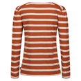 thumbnail image 4 of Regatta - Camiseta Federica de Rayas de Manga Larga para Mujer (Cobre Quemado, Vainilla Claro), 4 of 4