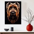 thumbnail image 3 of Briard Dog Art Canvas, Pet Wall, Polygon Art Print on Canvas Canvas, large wall art, bathroom wall art, Ready to Hang,Living Room,Bedroom ＆ Office, 3 of 4