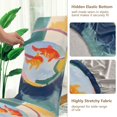 thumbnail image 5 of Yayeee 4 Pack Dining Chair Covers Stretch Parson Chairs Slipcovers Seat Protector, Goldfish Bowl, 5 of 6