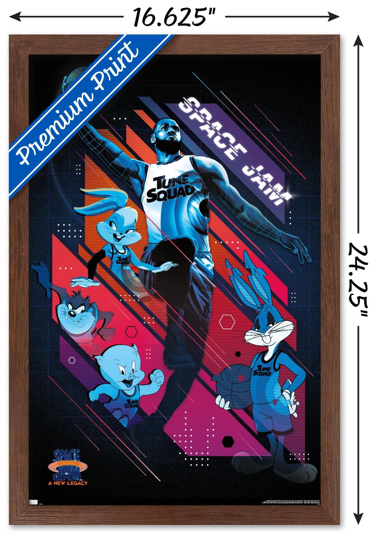 Space Jam: A New Legacy - Starters Wall Poster, 14.725" x 22.375", Framed