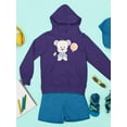 thumbnail image 3 of Cute Teddy Bear With Balloon Hoodie Juniors -Image by Shutterstock,  Medium, 3 of 4