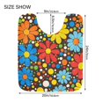 thumbnail image 5 of Yayeee Bath Rug for Bathroom Floor Non Slip Contour Fluffy Soft Absorbent Mat, 20"x24", Cartoon Flowers, 5 of 7