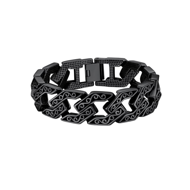 Pulsera PROSTEEL Cadena de eslabones cubanos Nudo celta para hombre 16MM Acero inoxidable Hip Pop✨ 8.2 pulgadas