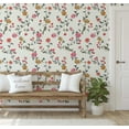 thumbnail image 5 of S4Sassy Peel & Stick Vinyl Wallpaper, Chic Floral Wallpaper Contact Paper Waterproof - White, 25"x360" ,Textured Finish, Removable Wall Covering for Home Decor in Bedrooms, Renter Spaces, Cabinets, 5 of 9