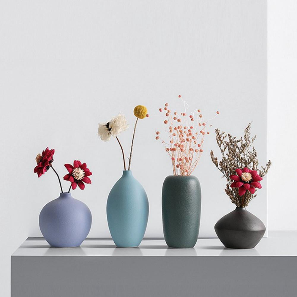 Ceramic Flower Vase , Small Decorative Vases, Modern Glazed Floral Vase