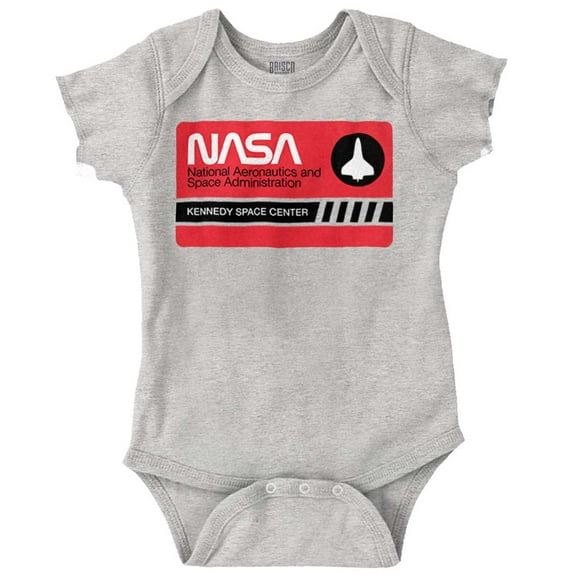 NASA Worm Logo Kennedy Space Center Romper Boys or Girls Infant Baby Brisco Brands 12M