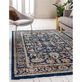 thumbnail image 1 of Unique Loom 3144380 4 x 6 ft. Alcott Dorchester Rectangular Rug, Navy Blue, 1 of 2