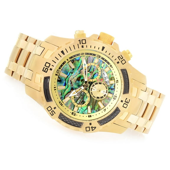 Invicta Men's Pro Diver Chrono 100m Gold-Plated Stainless Steel Watch 25094