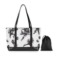 thumbnail image 7 of FORMRS Canvas Laptop Tote Bag for Women with 15.6" Computer Compartments Shoulder Handbag, Football Player Pattern, 7 of 7