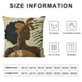 thumbnail image 5 of Nawypu Boho Pillow Covers Set, African American Gifts for Black Women, Flannel African Gifts for Women, Boho Pillow Covers, African Decorations for Home, Boho Decor, 5 of 5