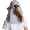 thumbnail image 3 of Women Sun Cap Finshing Hats UPF+50 Detachable Face Mask Neck Flap Visor Wide Brim Sun Protection Hiking Hats, 3 of 18