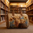 thumbnail image 4 of Cow Quilted Tote Bag Travel Handbag Ideal For Going To The Market And Doing Business And Traveling Or Leisure, 4 of 9