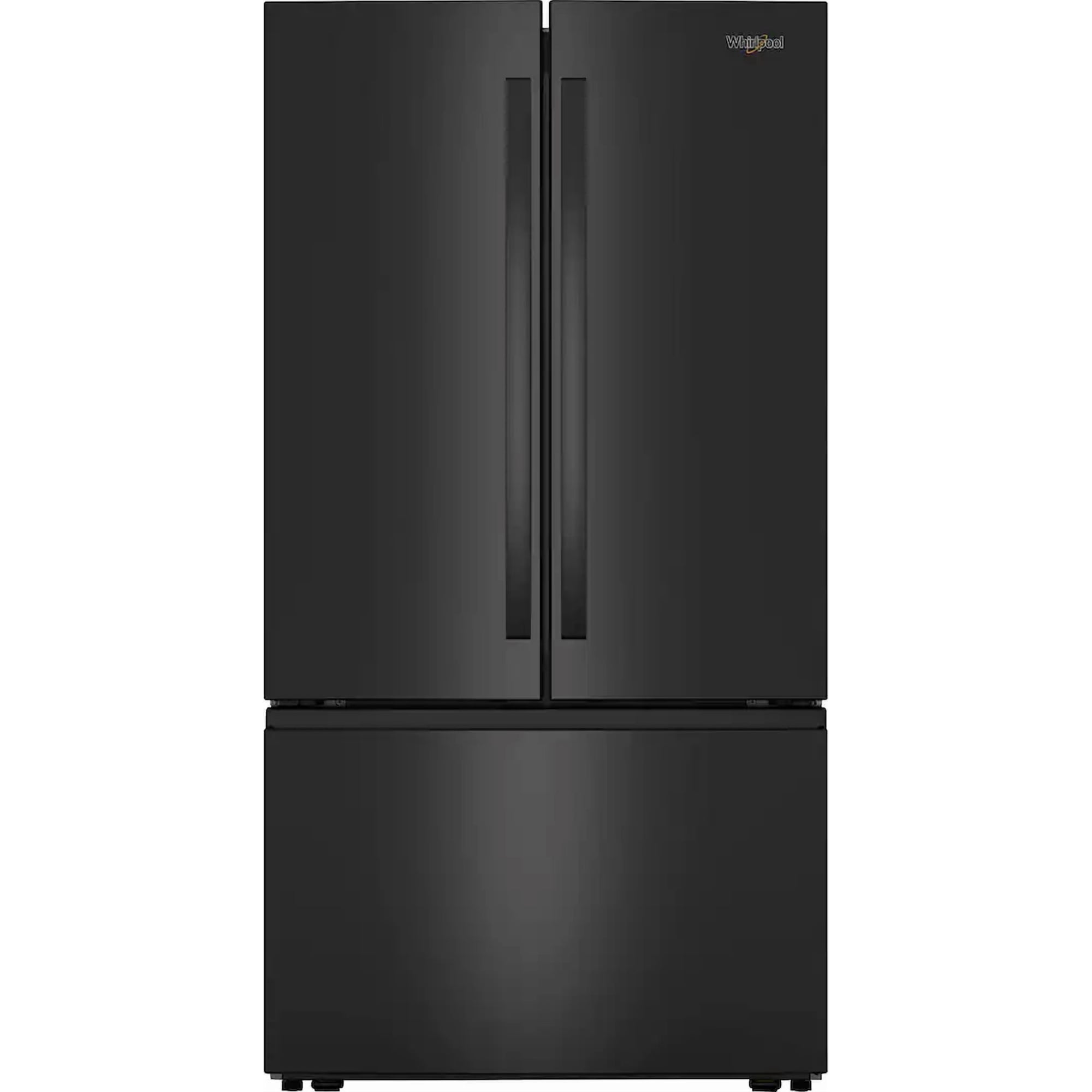 Whirlpool 31 cu. ft. Freestanding French Door Refrigerator with Ice Maker, 36-Inch, Black