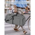 thumbnail image 3 of PULLIMORE Travel Duffle Bag for Women Men - 85L Foldable Duffel Bag with Shoes Compartment，Overnight Bags Waterproof & Tear Resistant (Gray), 3 of 9