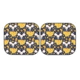 thumbnail image 5 of Lsque Mouse Cheese 2 PCS Windshield Sun Shade | CarFoldable Window Covers | Car Accessories Reflect UV for Universal Cars SUV Truck | Medium, 5 of 7