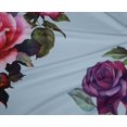 thumbnail image 4 of oneOone Polyester Lycra Fabric Leaves & Rose Watercolor Printed Craft Fabric BTY 56 Inch Wide, 4 of 4