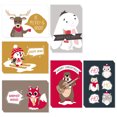 thumbnail image 1 of Juego de tarjetas de felicitación navideñas Tarjeta de felicitación creativa con pegatina de sobre, 1 of 5