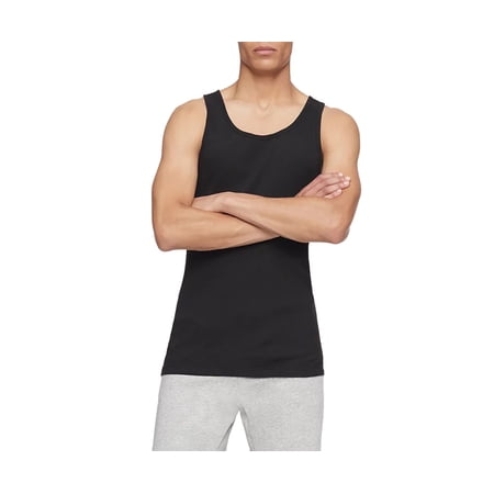 Calvin Klein 3Pk Tank Cotton Classics Mens Active Shirts & Tees Size L, Color: Black
