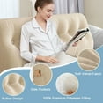 thumbnail image 3 of TOPCHANCES Large Bed Wedge Pillow, Headboard Triangular Backrest Reading Pillow with a Side Pocket(Apricot, 59 x 7.8 x 20 inch), 3 of 8