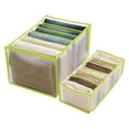 thumbnail image 2 of VerPetridure 2pc 7 Grids Washable Wardrobe Clothes Organizer Jeans Leggings Compartment Storage Box (36x17x12cm)/(36x25x20cm), 2 of 2
