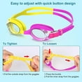 thumbnail image 7 of Findway kids Swim Goggles, 2 Pack kids Swimming Sport Glasses Youth Girls Boys for Age 4-16 , Yellow Pink & Green Blue, 7 of 7