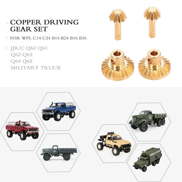 Meterk Copper Driving Gear Set For Wpl C14 C24 B14 B24 B16 6 Jjr C Q60 Q61 Q62 Q63 Q64 Q65 Rc Truck Truck Car Walmart Com Walmart Com Meterk Copper Driving Gear Set For Wpl C14 C24 B14 B24 B16 6 Jjr C Q60 Q61 Q62 Q63 Q64 Q65 Rc Truck Truck Car Walmart Com Walmart Com