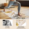 thumbnail image 4 of Pioneer Flower Floral Print Pattern Hot Yoga Mat Towel Non Slip for Hot Yoga - Quick-Drying Yoga Mat Cover with 4 Corner Pockets with Travel Bag - Hot Yoga Towel Non Slip 74"x26", 4 of 6