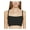 Black, variant on Womens Ribbed Solid Bikini Swim top