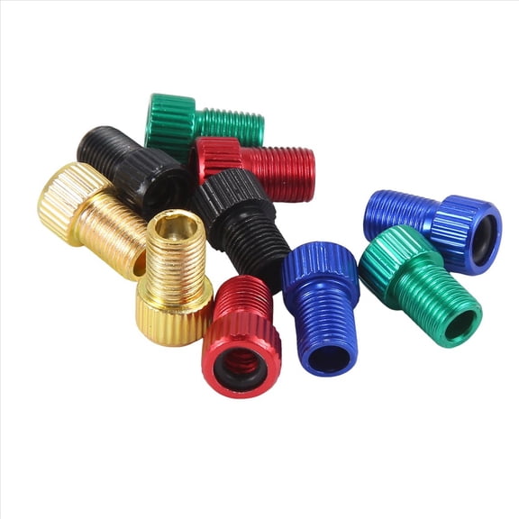 10Pcs Presta To Schrader Valve Adapter Converter Multicolor Bicycle Bike Tire Tube,2 * red Adapter 2 * black Adapter 2 * gold Adapter 2 * blue Adapter 2 * green Adapter,Multicolor