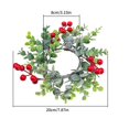 thumbnail image 3 of EGYMEN Christmas Candle Wreath Decoration - 7.87 in, Perfect for Table Displays, Candle Holders, and Door Hanging, 3 of 6