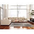 thumbnail image 4 of HomeRoots 511592 2 x 3 ft. Taupe Ivory & Tan Wool Abstract Hand Tufted Handmade Rectangle Area Rug, 4 of 5